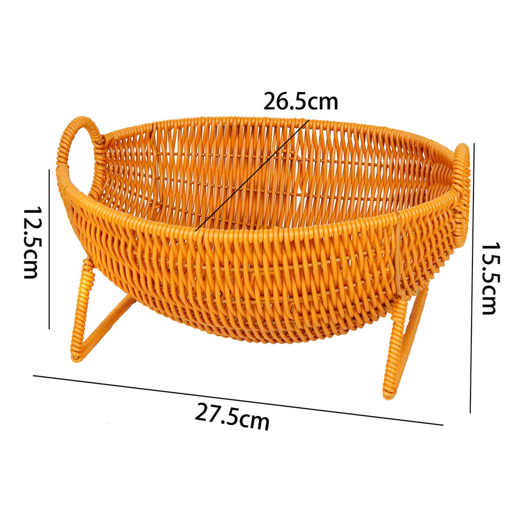 Rustic Woven Fruit Storage Bowlift