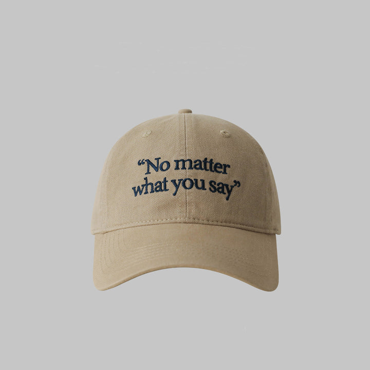 Stylish Embroidered Quote Baseball Cap