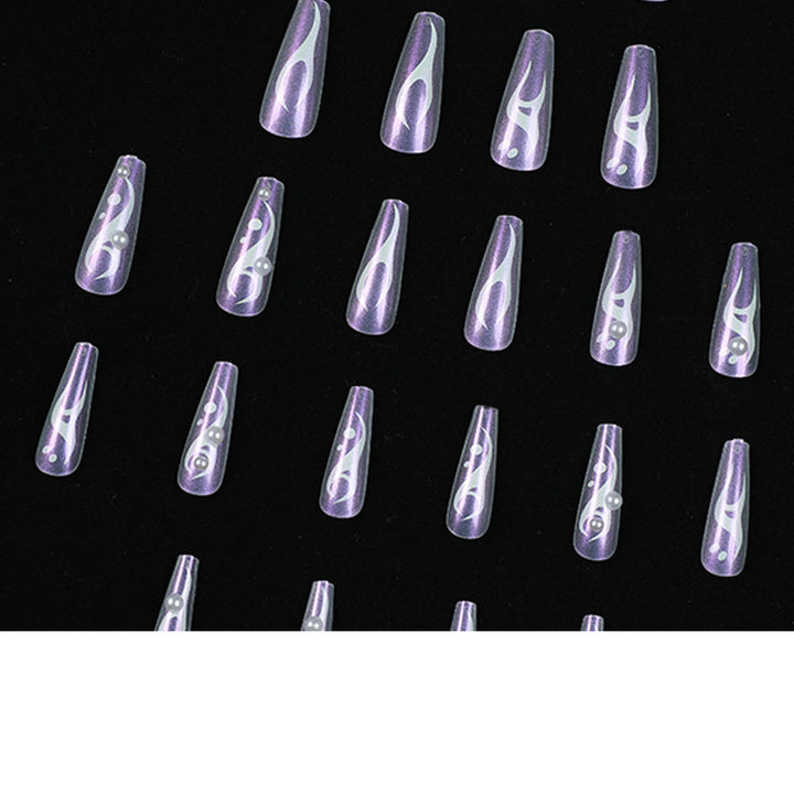 Artful Gel Nails with Holographic Accents Bowlift