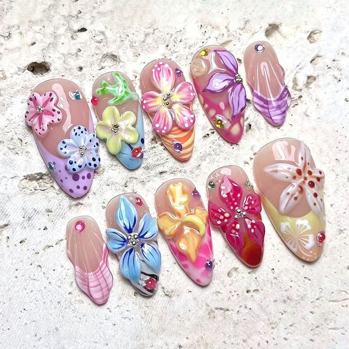 Luxury Nail Art Set with Galactic Designs Bowlift