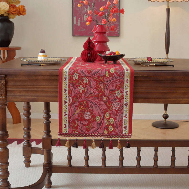 Decorative Floral Patterned Table Runner