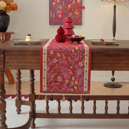 Decorative Floral Patterned Table Runner