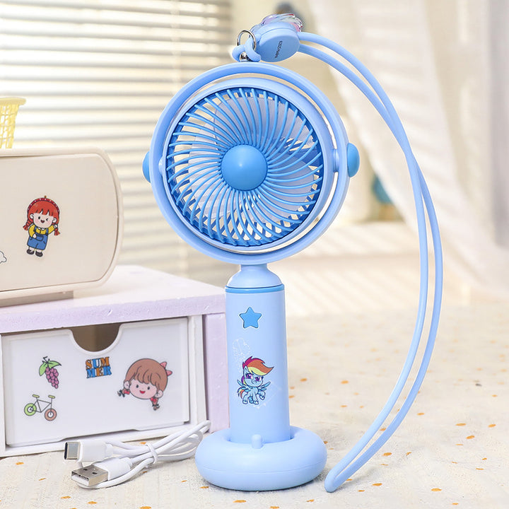 Women's Portable Handheld Fan with Flexible Mounting System Bowlift
