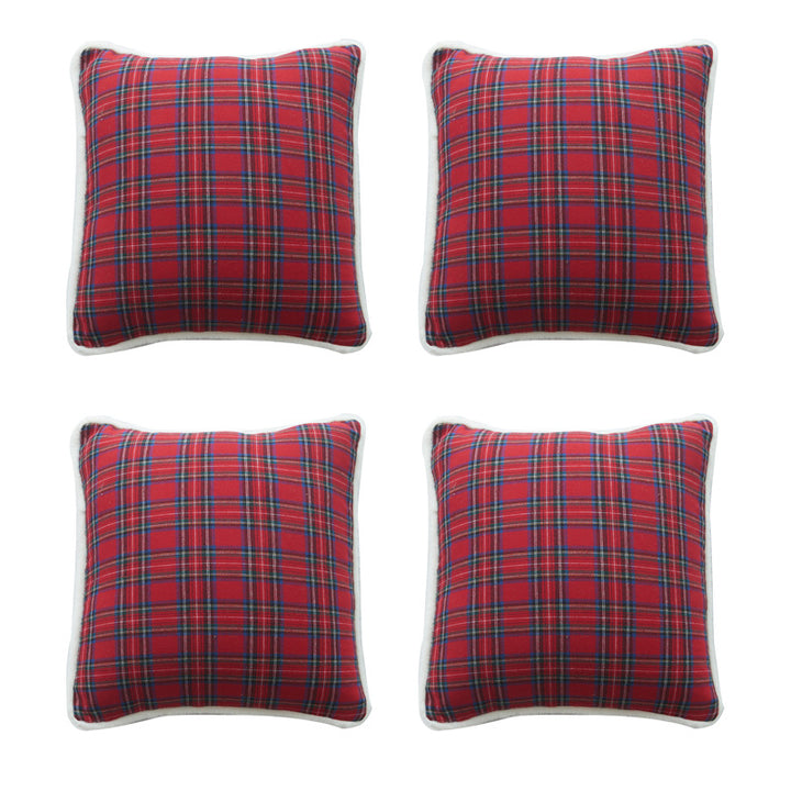 Cozy Plaid Decorative Cushion