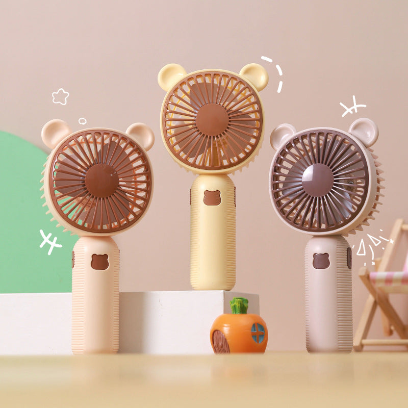 Women’s portable hand-held fan in cute bear design Bowlift