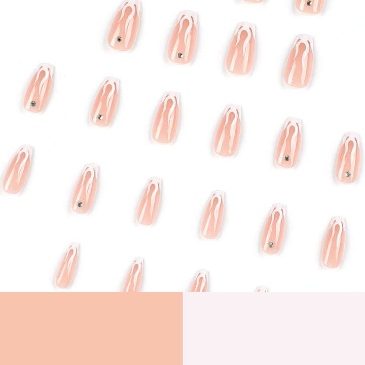 Artistic Nail Extensions with Glamorous Design Bowlift