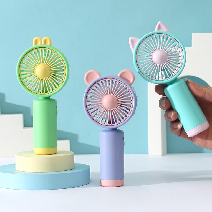 Cute Bunny Ears Handheld Fan Bowlift
