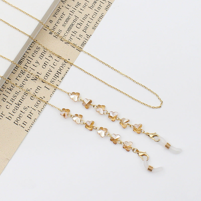 Floral Eyewear Chain Holder Bowlift