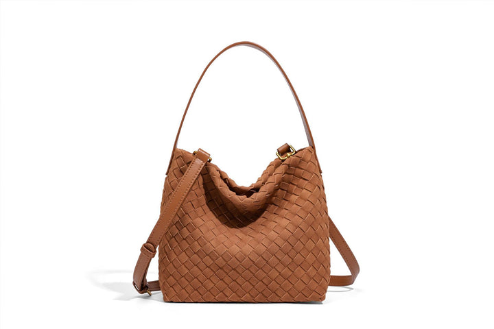 Textured Vegan Leather Crossbody Bag Bowlift