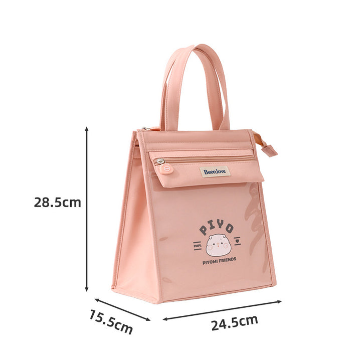 Versatile Insulated Cosmetic and Food Storage Bag Bowlift