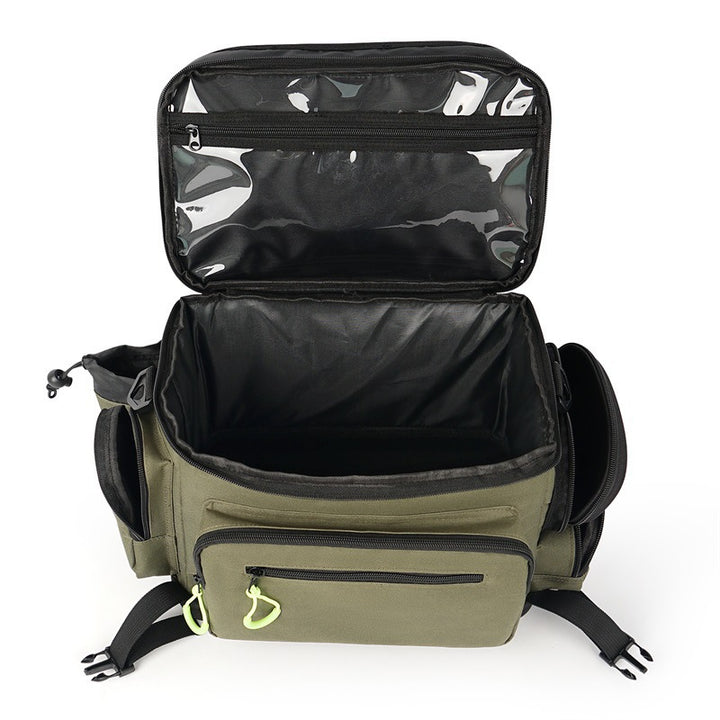 Multi-Compartment Fishing Gear Storage Backpack Bowlift