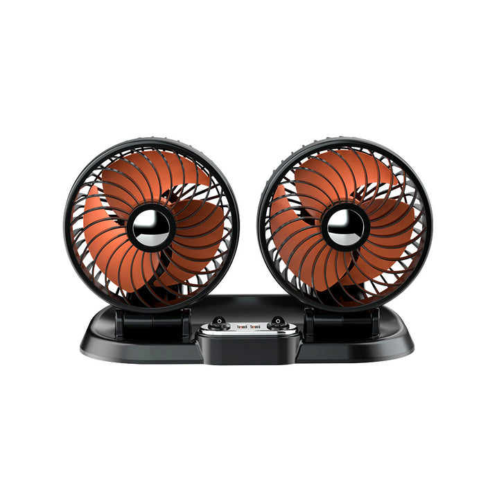 Dual-Head Portable Car Ventilation Fan Bowlift