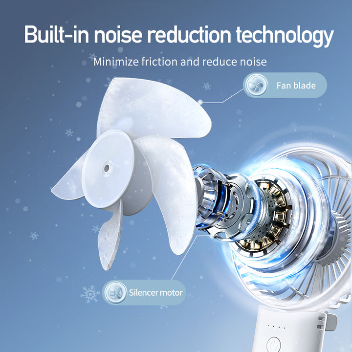 Women portable battery fan with multifunction display Bowlift