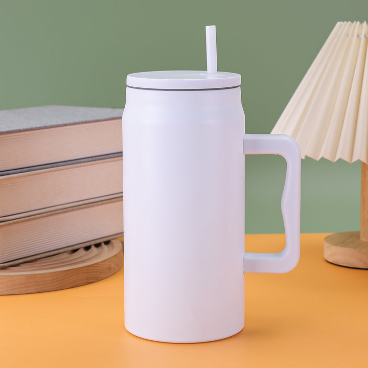 Ladies thermal mug with lid and straw Bowlift