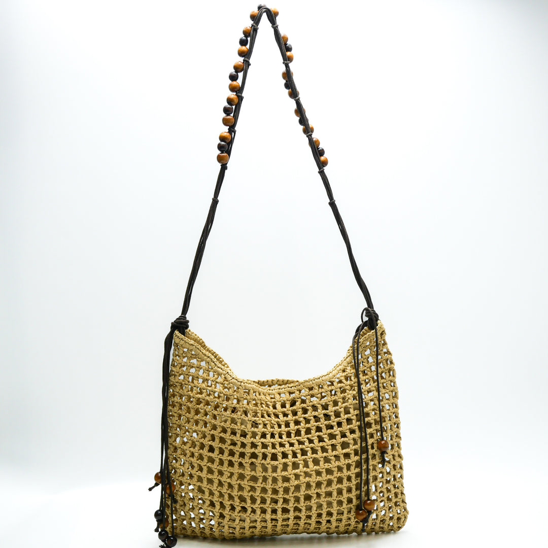 Handwoven shoulder bag with original design Bowlift