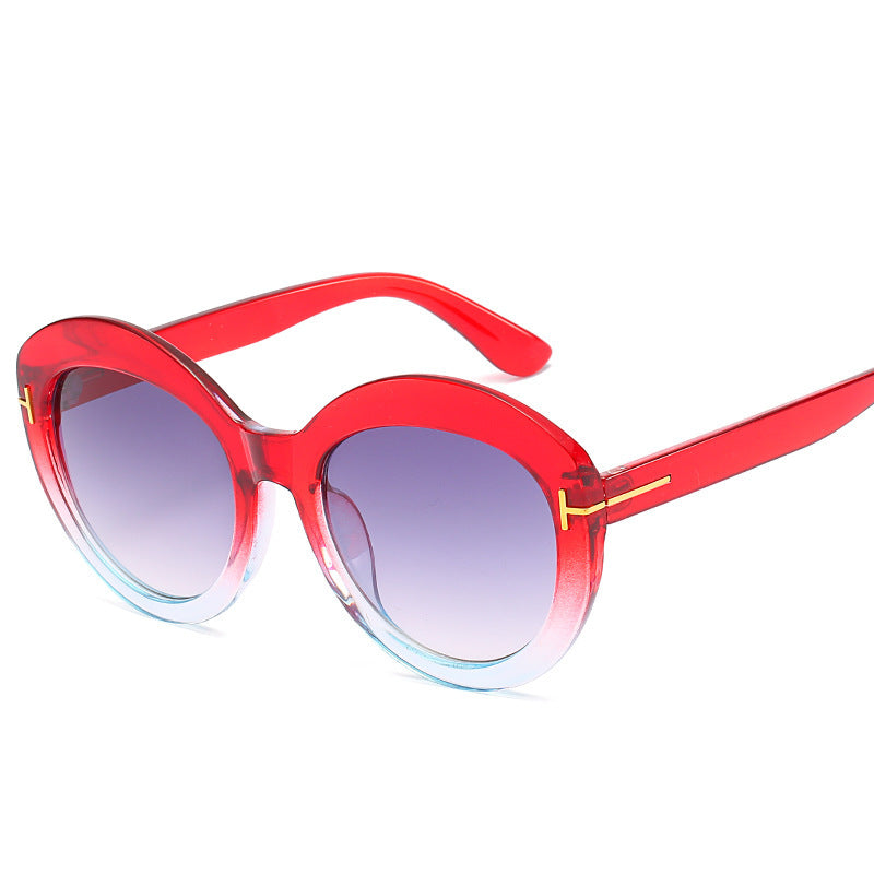 Oversized Gradient Lens Sunglasses Bowlift