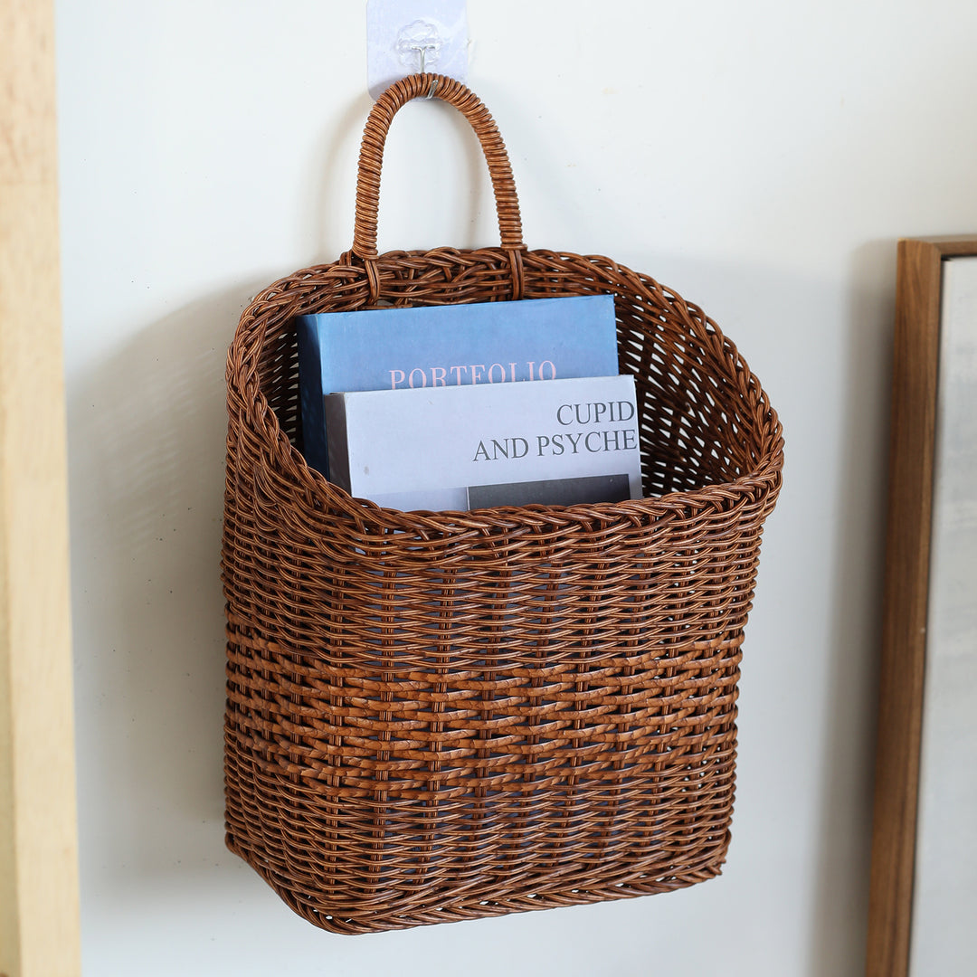 Handwoven Storage Basket with Ergonomic Handle Bowlift 1783754313