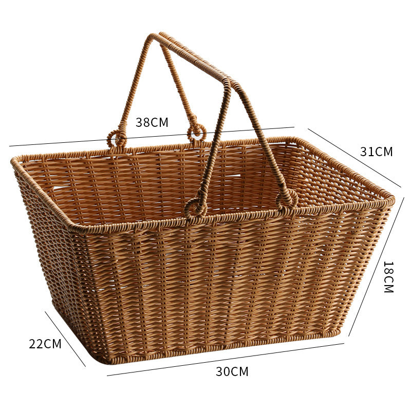 Unisex Rectangular Shopping and Storage Basket Bowlift