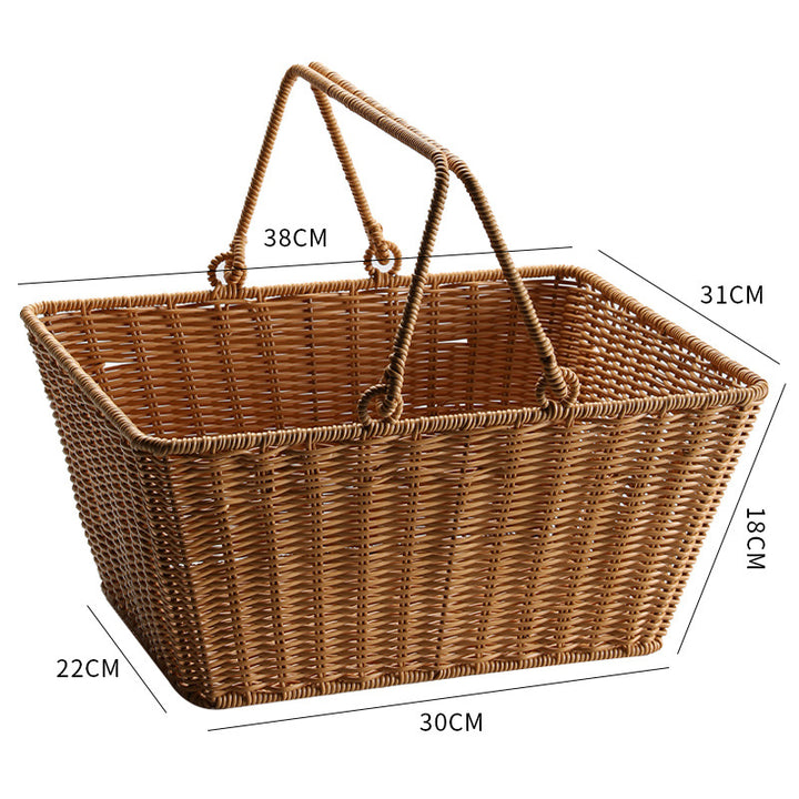 Unisex Rectangular Shopping and Storage Basket Bowlift