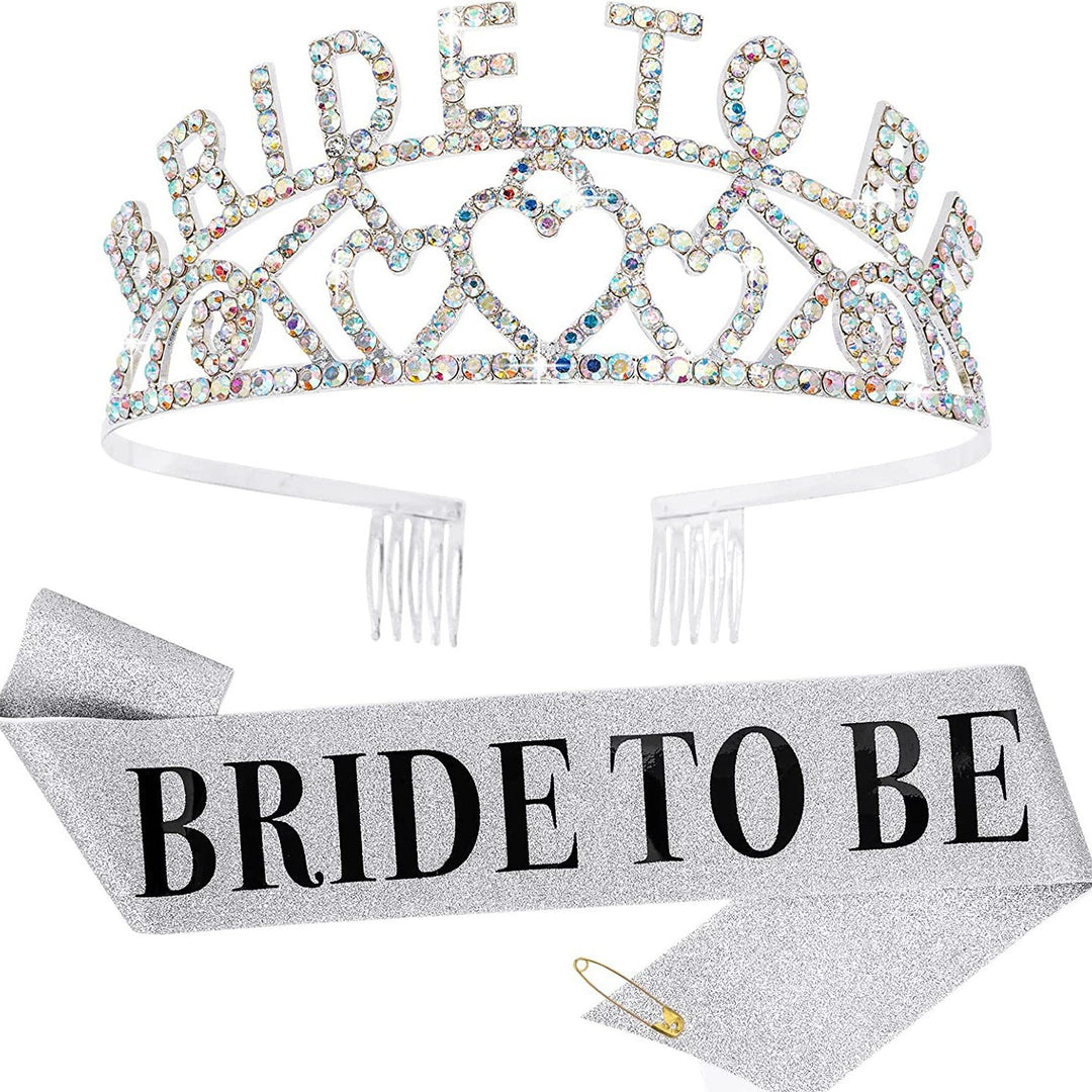 Women's Glittering Tiara with Heart Motifs Bowlift