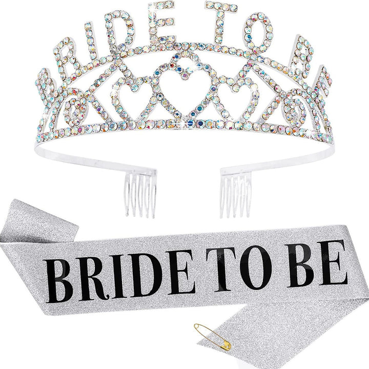 Women's Glittering Tiara with Heart Motifs Bowlift