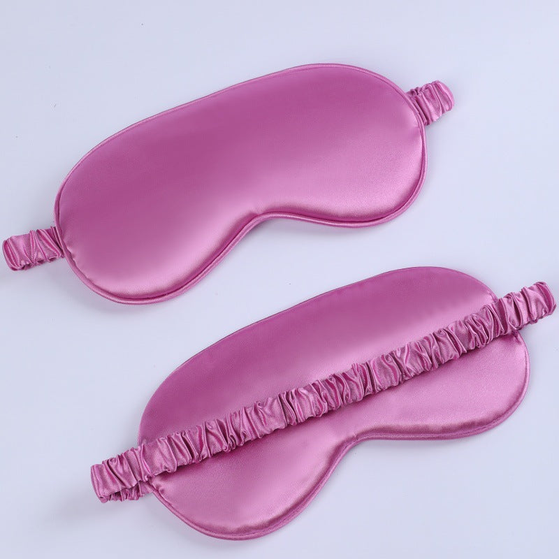 Women's nano silk sleep mask with padded eye area, adjustable elastic band, and storage pouch Bowlift