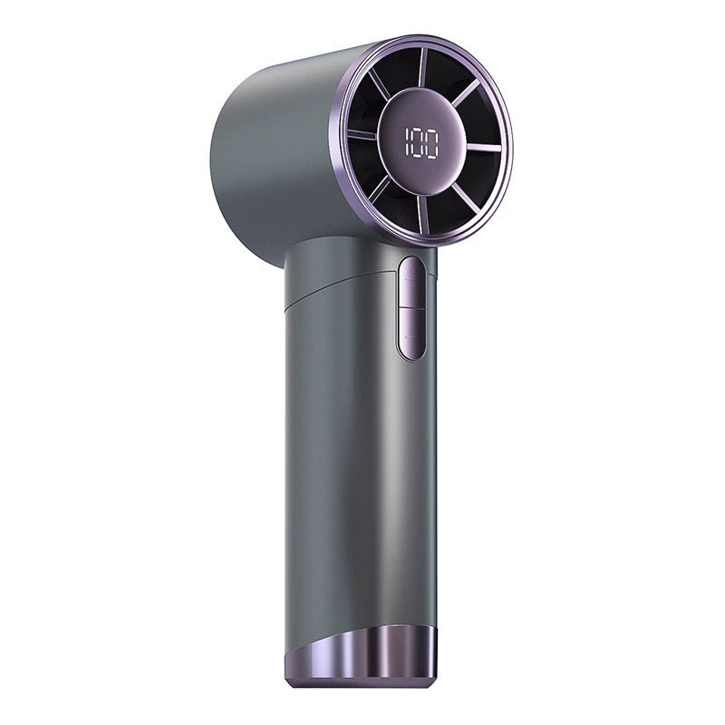 Ladies Portable Hand Fan with LED Display and Various Speed Levels Bowlift