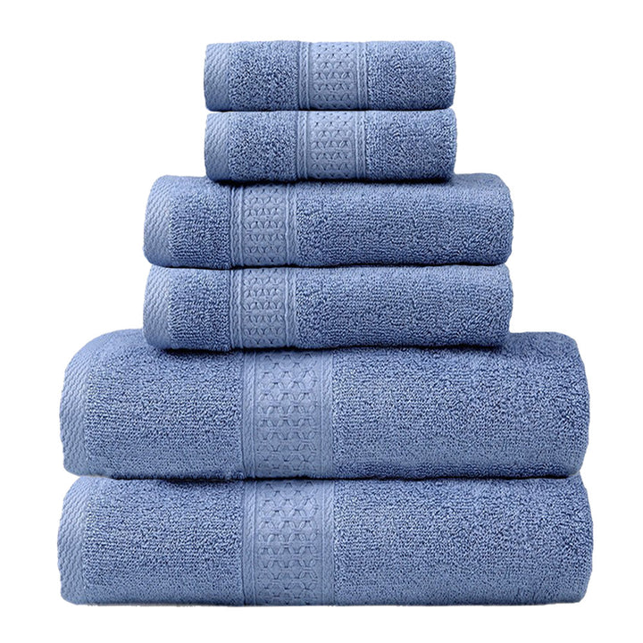 Terry Towel Set with Elegant Border Bowlift