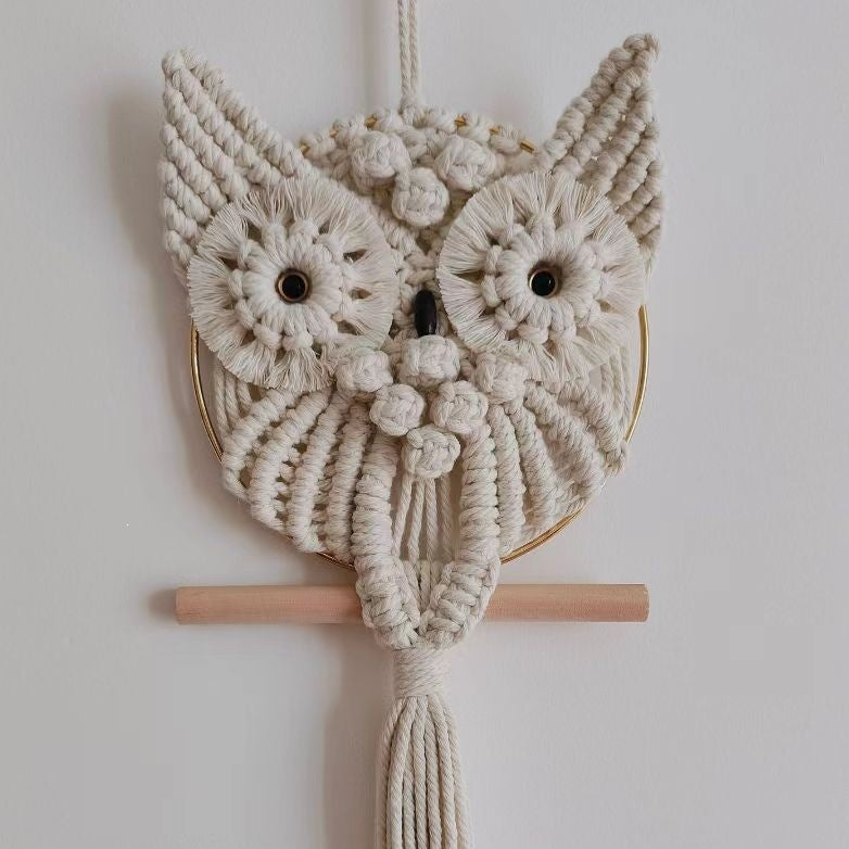 Macrame Owl Wall Art