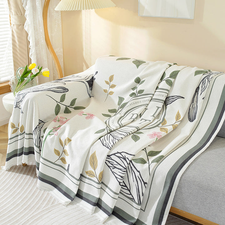 Soft Plush Bunny Pattern Throw Blanket