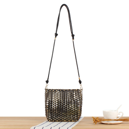 Handmade Basket Bag in Modern Structural Design Bowlift
