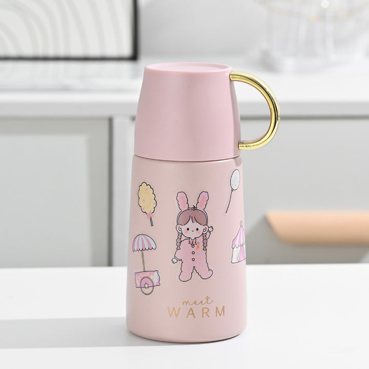 Ladies Insulated Carafe with Colorful Motif Design Bowlift