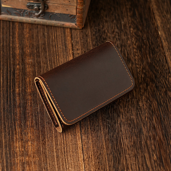 Compact Leather Wallet Organizer