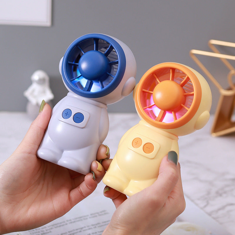 Unisex Portable Hand Fan in playful Astronaut Design Bowlift