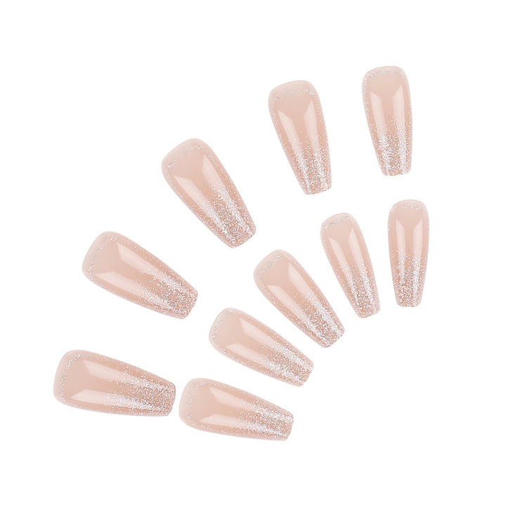 Glittery Long-Lasting Press-On Nails Bowlift