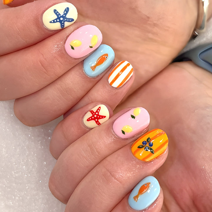 Themed Summer Nail Art Set Bowlift