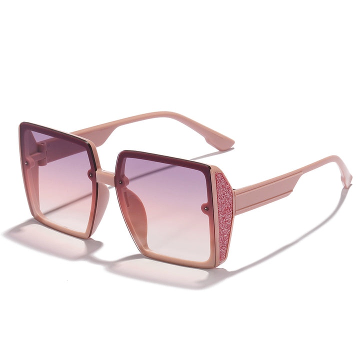 Women oversized sunglasses with shiny accent Bowlift