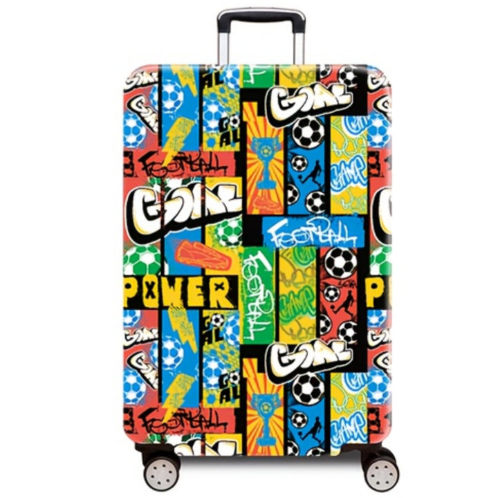 Women's hard-shell suitcase with dynamic football motif Bowlift