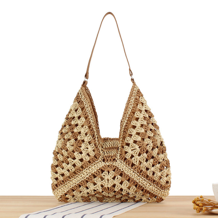 Macrame Crossbody Bag in Elegant Crocheted Design Bowlift