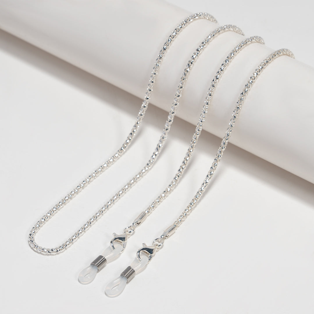 Elegant Silver-Plated Eyewear Chain Bowlift