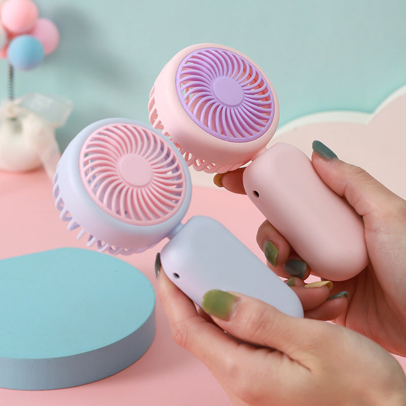 Women's Portable Handheld Fan with USB Charging Function and Adjustable Tilt Angle Bowlift