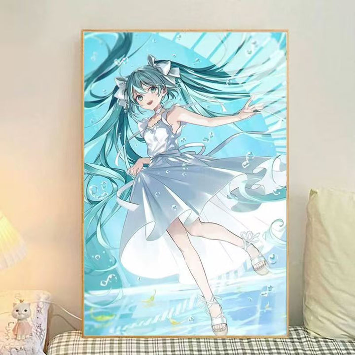 Anime-Themed Illustrated Canvas Art Print Bowlift
