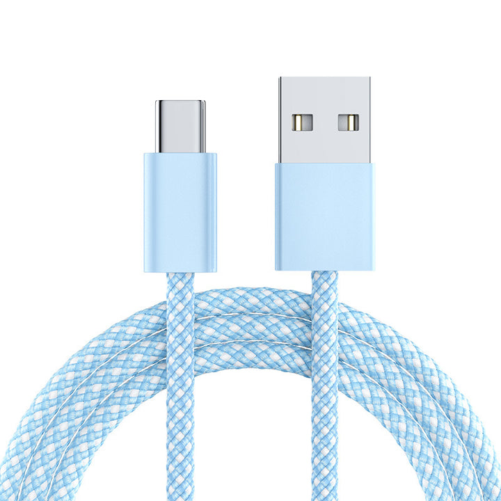 Braided USB-C to USB-A Fast-Charge Durable Nylon Cable Bowlift