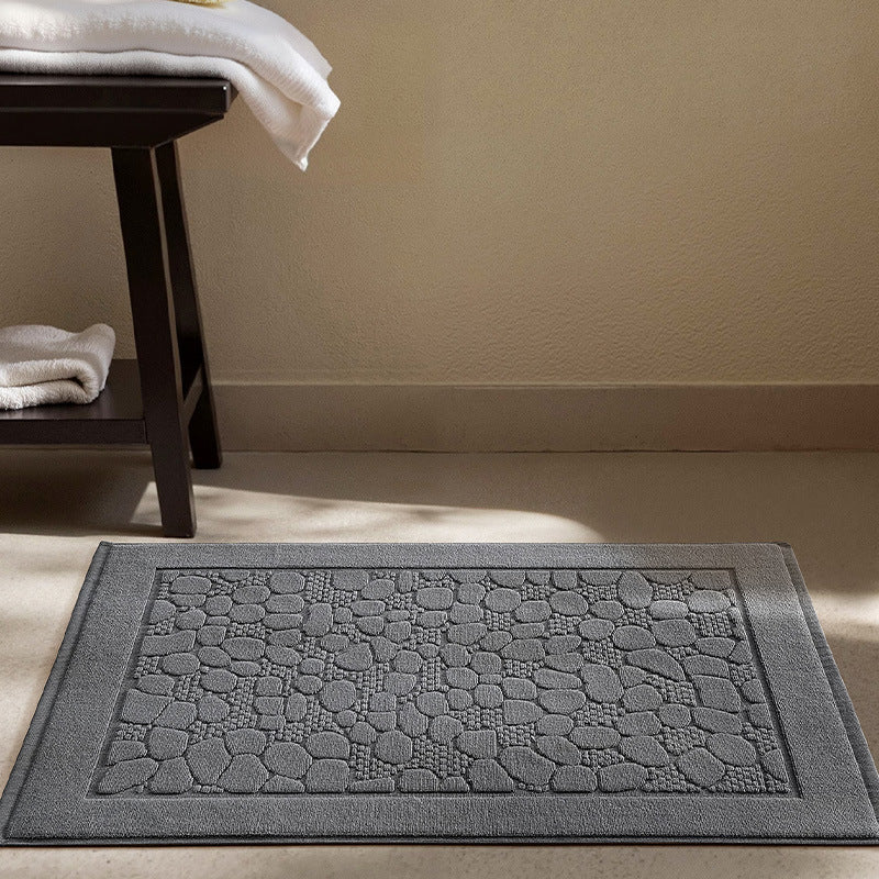 Soft Textured Round Bath Mat Bowlift