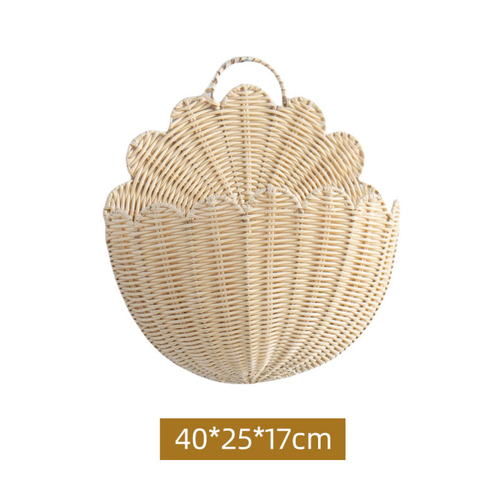 Handcrafted Basket in Shell Design Bowlift