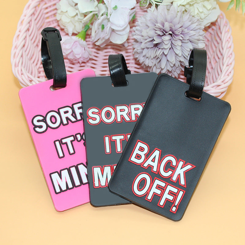Unisex Luggage Tag with Funny Message Bowlift