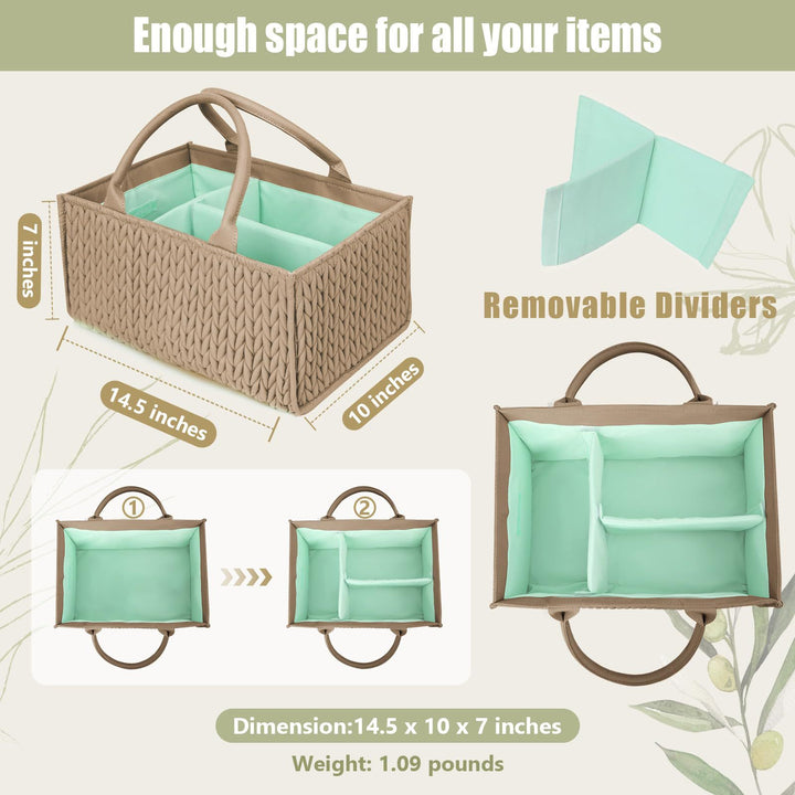Women decorative wrap basket with removable compartments Bowlift