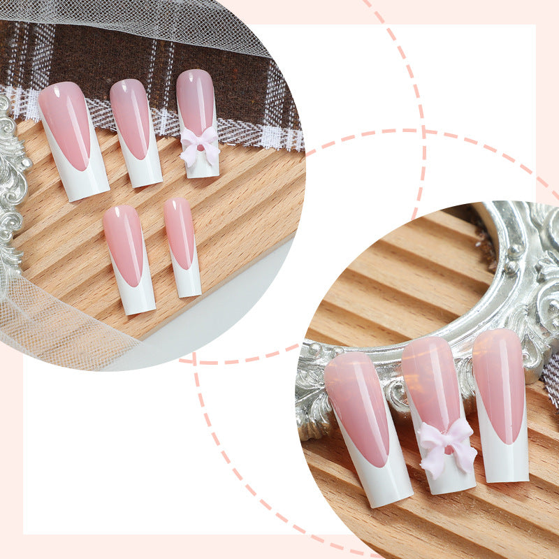 Charming Decorative Press-On Nail Set Bowlift