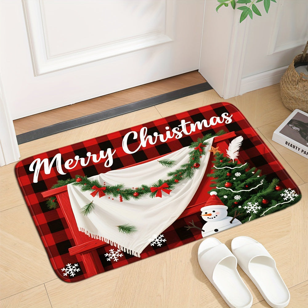 Festive Holiday Area Rug Bowlift