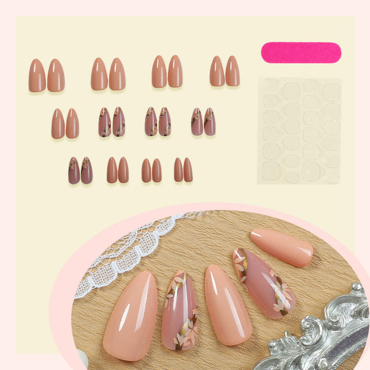 Nail art set with elegant flower patterns Bowlift